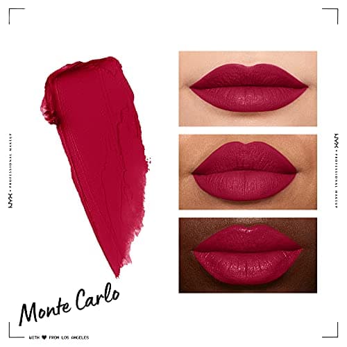 NYX Professional Makeup Rouge à Lèvres Soft Matte Lip Cream, Fini Mat Crémeux, Couleur Ultra-Pigmentée, Tenue Longue Durée, Teinte : Monte Carlo (10) - Image 5