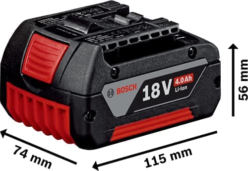 Bosch Professional 18V System Cordless Wet and Dry Vacuum Cleaner GAS 18V-10 L (without battery or charger, with 1.6 m hose, set of 3 tubes) & GBA Lithium-Ion Battery CoolPack 18 V 4.0 Ah, Black - Image 8