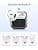 ESR AirPods 4 Case, Compatible with AirPods 4 Gen (2024) (USB-C), Compatible with MagSafe, Drop Protection Cover with Drawstring, Magnetic Cover, Orbit Hybrid Series, Titanium - Image 3