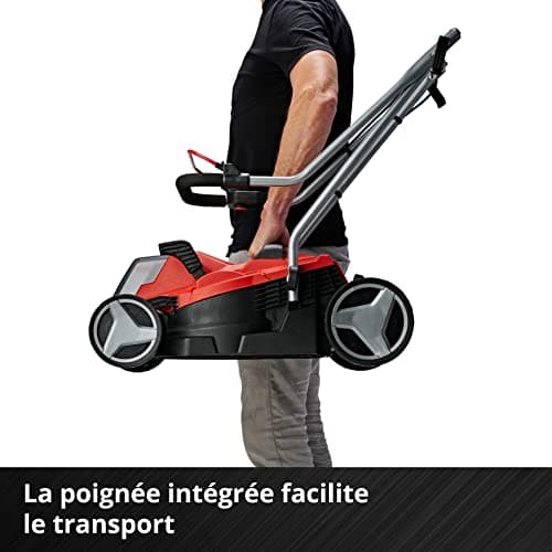 Einhell GE-CM 18/33 Li Cordless Lawnmower Power X-Change Kit (18V, Cutting Width 33cm, Recommended Area 200m²) with 4.0Ah Battery and Charger + GE-CT 18 Li Cordless Trimmer - Image 6