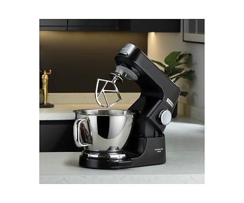 Kenwood KVC85.004.BK Titanium Chef Baker Robot pâtissier, 4 accessoires pour pétrir, fouetter et mélanger, bols de 5L et 3,5L, couvercle anti-éclaboussures - Image 6