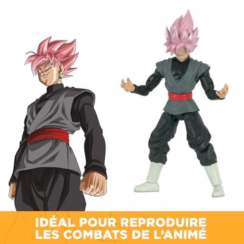 BANDAI - Dragon Ball Super - Super Saiyan Rosé Goku Black Dragon Star figure 17cm - Goku Black articulated figure and accessories - Official Dragon Ball Licence - Children's Toy 4+ - 35866 - Image 5