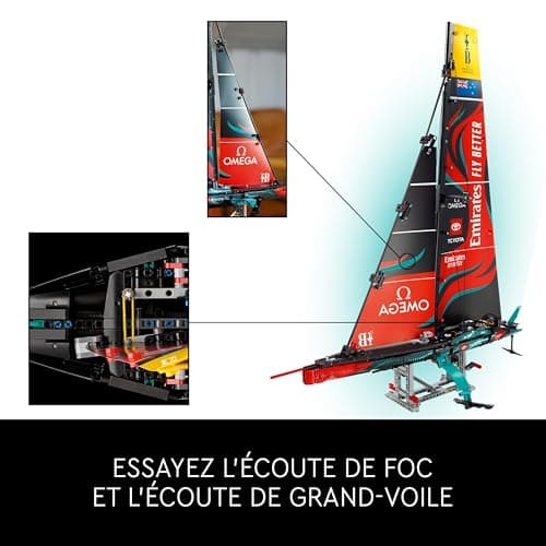 LEGO Technic Yacht Emirates Team New Zealand AC75 - Kit de Construction pour Les Passionnés de Navigation - Maquette de Bateau à Construire pour Les Amateurs de Loisirs Créatifs Adultes 42174 - Image 7