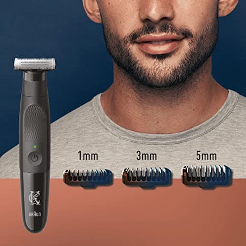 Gillette King C. Tondeuse Électrique Pour Homme, À Barbe Courte De 3 Jours, Avec Une Lame 4D Pour Définir Les Contours Et 3 Sabots Interchangeables Pour Un Rasage Flexible, Rasoir Étanche, Sans Fil - Image 6