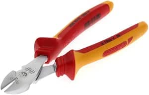 GEDORE Diagonal cutting pliers VDE for rigid wires (piano strings) max. Ø 1,4 to 2 mm, Insulated, Electricity, Length 200 mm, VDE 8316-200 H