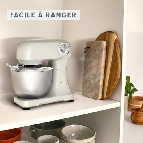 Moulinex, Bake Simple, Compact Mixer, Easy Use, Whisk, Beater and Mixer Hook, QA141AF0 - Image 7