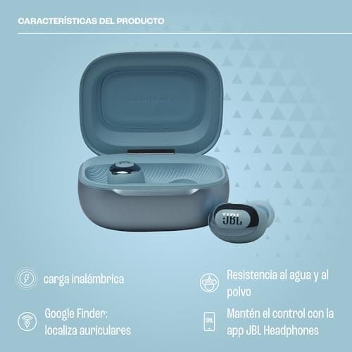 JBL Live Buds 3, Écouteurs sans fil, Bluetooth, jusqu'à 40 h d'autonomie, Réduction de Bruit Active, son haute fidélité JBL Signature, étanches à l'eau IP55, bleu - Image 3