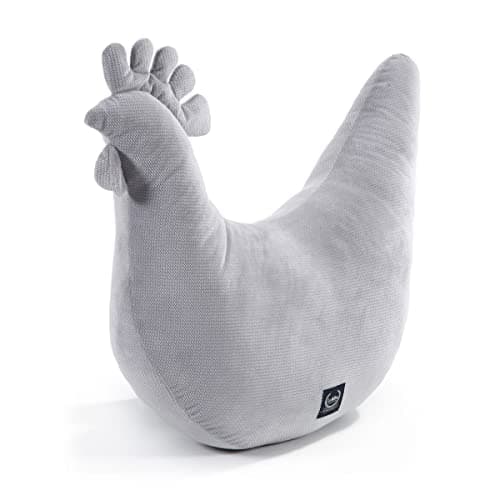 La Millou Poule de Mamie Dana Collection Velvet 50 x 40 cm | Nursing Pillow | Baby Pillow | Pregnancy Pillow | 100% Cotton | Perfect Gift | Dark GRE - Image 2
