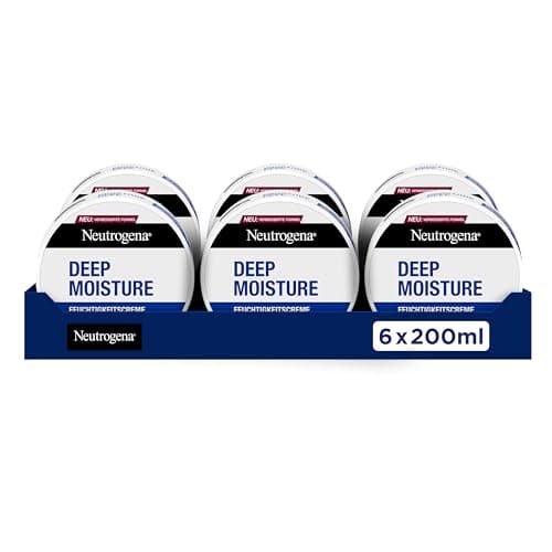 Neutrogena Norwegian Formula Deep Moisture Moisturizing Cream (200ml), Non-greasy cream with 10% Glycerine + Pro-Ceramide Technology for 72 hours of intense hydration for dry skin - Image 3