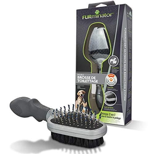 FURMINATOR Brush - Double-sided - Side comb: detangles hair - Brush side: smoothes and shines the coat - Dogs and Cats - Designed and recommended by professionals - BPA free - Image 2