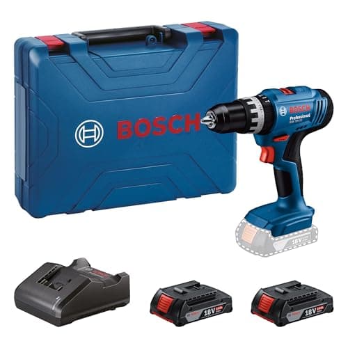 Bosch Professional 18V System GSB 18V-25 cordless impact driver (max. screw diameter 10 mm, with 2 GBA 18V 2.0 Ah batteries, 1 GAL 18V-20 charger, transport case) - Image 2