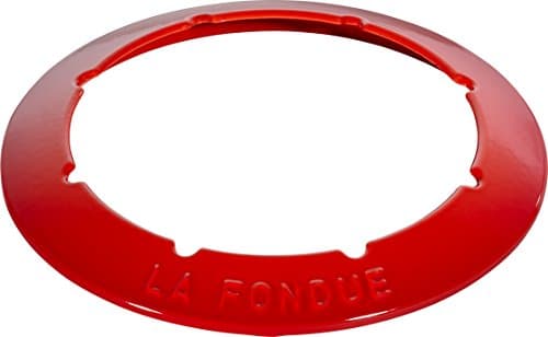 STAUB Cast Iron Fondue Set with 6 Fondue Forks, for Savoyard, Burgundy and Chocolate Fondue, Diameter 18 cm, Cherry - Image 6