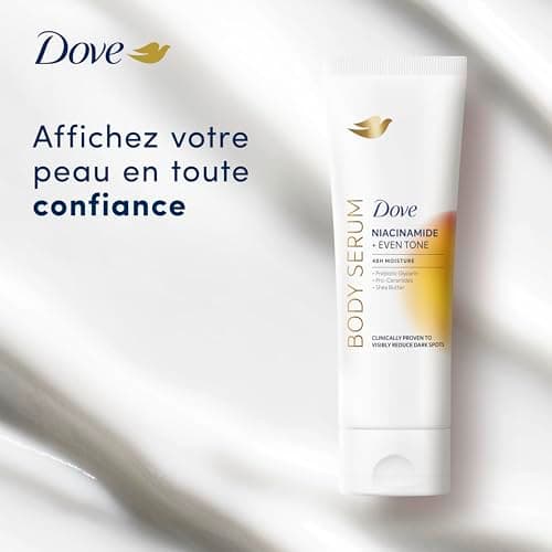 Dove Even Tone Niacinamide Body Serum for Dark Spots and Irregular Skin Tone Face and Body Lotion 48 h with Niacinamide, Prebiotic Glycerin, Pro-Ceramides, Shea Butter 200 ml 1 Piece - Image 6