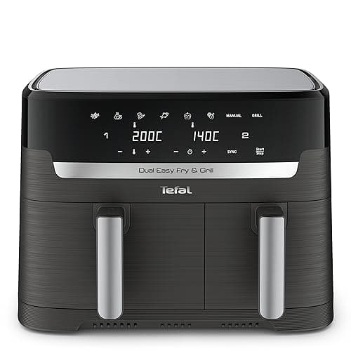 Tefal Dual Easy Fry & Grill EY905B Doppel 8,3 l Eigenst?ndig 2700 W Hei?luftfritteuse Grau (EY905B) - Image 5