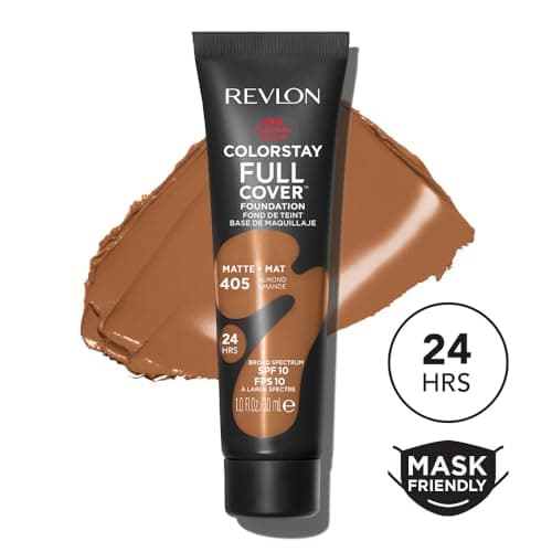 REVLON ColorStay Full Cover - Fond de Teint Couvrant Imperfections - Maquillage Teint - Couvrance optimale et fini mat - Résite à Toutes Épreuves - Effet Seconde Peau - ALMOND 30ml - Image 4