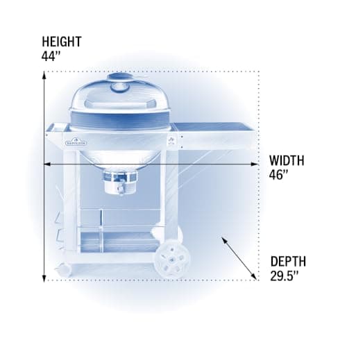 Napoleon - Kettle Pro Charcoal Barbecue 57 cm on Trolley - Image 5