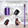 Telescopic Tube for Dyson V11, Extension Tube Compatible with Dyson V7 V8 V10 V11 V15, Quick Connect Suction Tube with Two 2 in 1 Brushes, Purple - Image 5