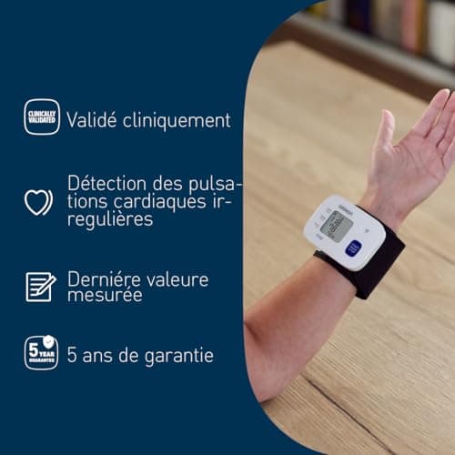 OMRON RS1 Automatic Wrist Blood Pressure Monitor for Home or On the Go Use - Clinically Validated, Blood Pressure Monitor with Preformed Cuff 5.3-8.5 Inch, Cuff Wrap Guide - Image 7