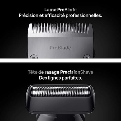 Braun AIO7585 Series 7 All-in-One Electric Trimmer for Men, Grey, 18-in-1 Kit with ProBlade and 8 Combs, Shaving Set with Accessories, Designed for Shaving Beard, Hair and Body - Image 5