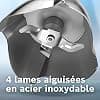 Bosch, Hand Blender, ErgoMaster Series 4, 1000 Watt Air-Cooled Motor, Dynamic Speed Control, QuattroBlade Pro Knife, Accessories Included, MSM4B610 - Image 6