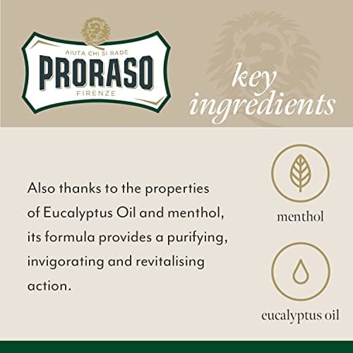 Proraso Shaving Foam, 300 ml, Shaving Foam for Men Refreshing and Invigorating with Eucalyptus Oil and Menthol, Made in Italy, Green (Pack of 2) - Image 7
