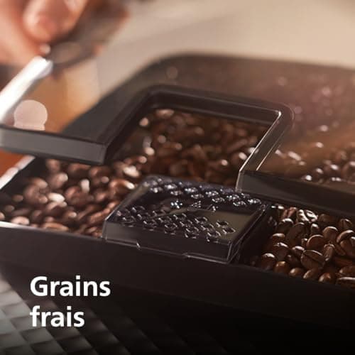 Philips Expresso broyeur Série 2200-2 Cafés, Écran tactile, Mousseur à lait classique, Broyeur céramique, Machine à café à grain Noir mat (EP2220/10) - Image 8