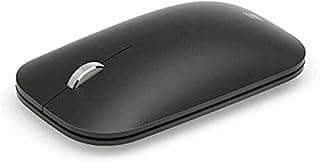 Modern Mobile Mouse - Bluetooth Mouse for PC, Laptop, Windows Compatible Tablets, MacOS, Chrome OS (Slim, Lightweight, Transtable) - Black (KTF-00002)