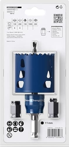 Bosch 1x Kit de démarrage pour scie trépan EXPERT Tough Material (pour Bois avec métal, Brique, Ø 68 mm, Professional Accessoire Perceuse/Visseuse à percussion, Visseuse) - Image 5