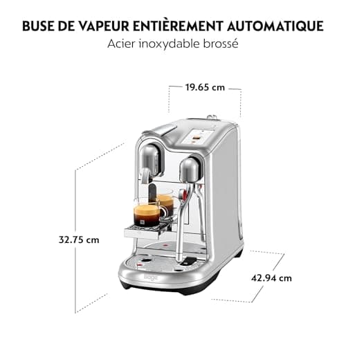 Nespresso Creatista Pro Coffee Maker, SNE900BSS by Stainless Steel, Sage Appliances - Image 5