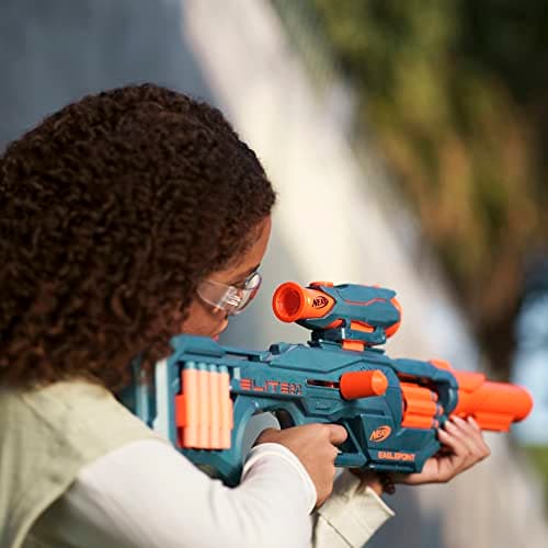 Nerf Elite 2.0, blaster Eaglepoint RD-8, barillet 8 fléchettes, viseur et canon amovibles, 16 fléchettes Nerf Elite officielles - Image 5