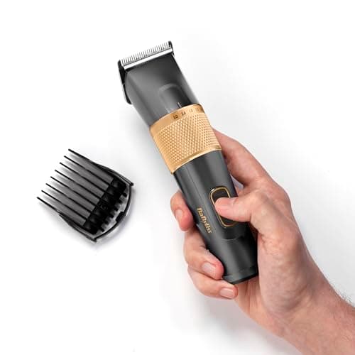 BaByliss - E987E - Tondeuse cheveux Graphite Precision - Lame en graphite ultra-durable - Utilisation avec ou sans fil - 26 hauteurs de coupe et 8 sabots cheveux - Rapidité et efficacité de coupe. - Image 5