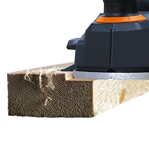 WORX Electric Planer 750W WX615, Planing Width 82 mm, Adjustable Planing Depth 0 to 3 mm, Comfortable Grip, Smart Chip Removal System, Comes with Accessories - Image 5