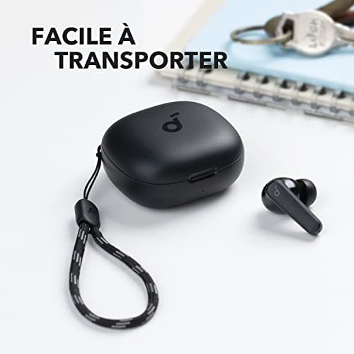 Soundcore P20i Wireless Bluetooth Earphones by Anker, Wireless Bluetooth 5.3 Headphones, 10 mm Drivers, Low Bass, 30 H Playback, IPX5 Waterproof, EQ Via App, 2 Microphones, Single Earphone Mode - Image 6