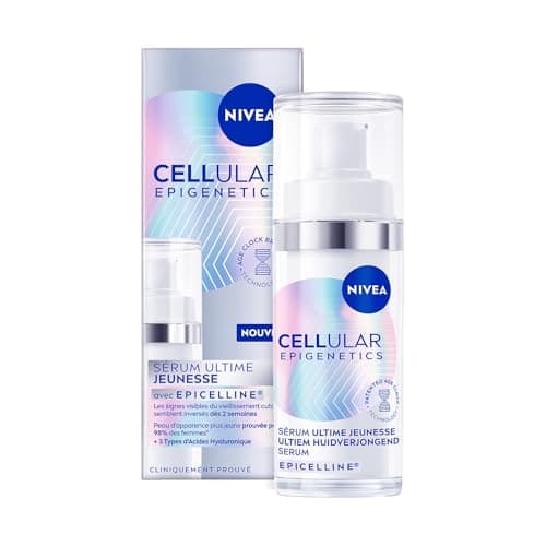 NIVEA - Sérum Visage Ultime Jeunesse Epigenetics - Technologie Age Clock - Epicelline & Acide Hyaluronique - Anti-Âge - Tous Types de Peaux - 30 ml - Image 2