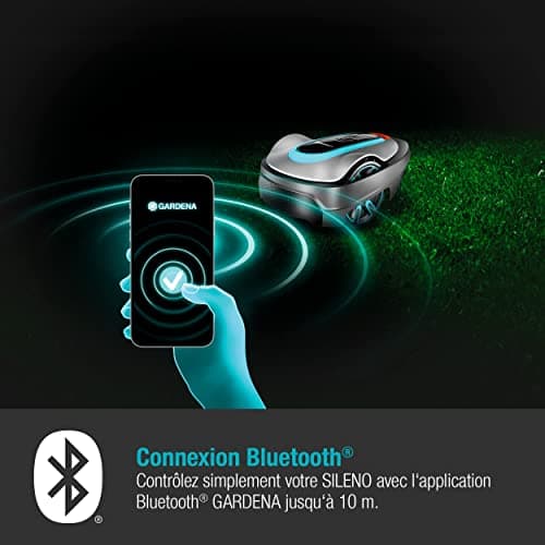 GARDENA SILENO city 250 | Robot Mower up to 250 m² - Mows in the rain and narrow passages, Bluetooth App, Frost Sensor, Very Quiet, Automatic - (15001-26), FR/NL-Version - Image 3