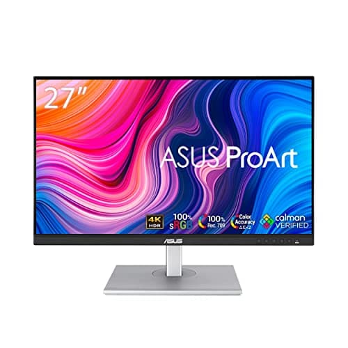 ASUS ProArt PA279CV - 27 Inch 4K PC Screen - IPS Panel - 3840 x 2160-350cd/m² - Display Port, 2 x HDMI, USB-C & 4 x USB 3.0 - Delta E< 2 - HDR 10-100% sRGB / 100% Rec. 709 - Image 4