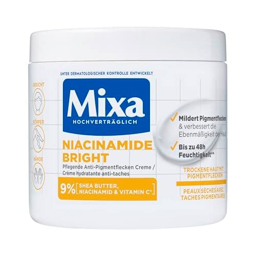 Mixa Niacinamide Bright Crème hydratante anti-taches tout usage Convient pour le visage, le corps et les mains 400 ml - Image 2