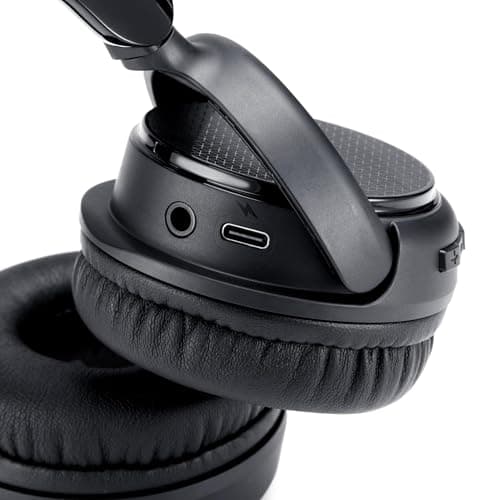 Amazon Basics Casque supra-auriculaire Bluetooth sans fil - 35 heures d’autonomie - Noir - Image 6