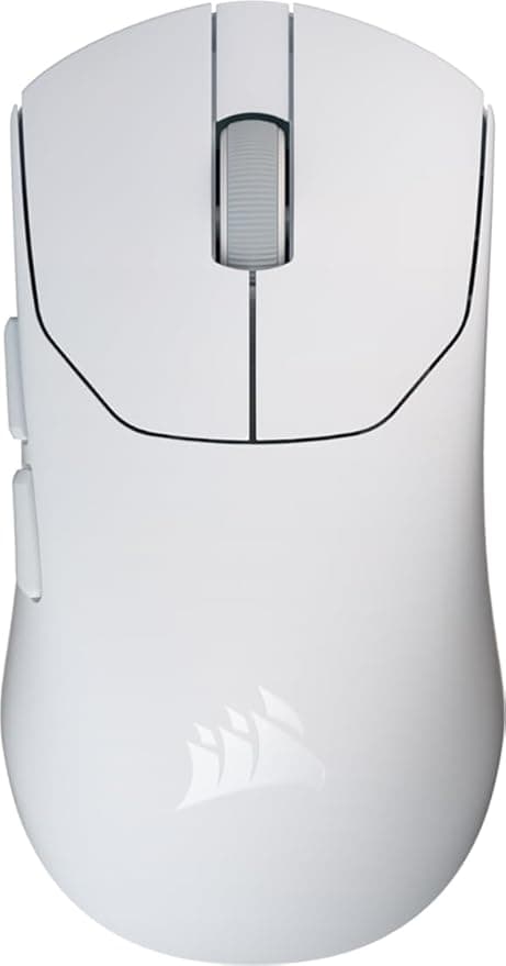 CORSAIR Sabre v2 Pro Ultralight Wireless Gaming Mouse - 33,000 DPI, 36 g Weight, 8000 Hz Polling, Mechanical Switches, Up to 70 Hours Battery Life, Corsair Web Hub - White