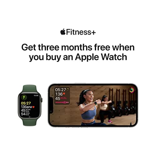 Apple Watch Series 7 (GPS + Cellular, 45 mm) Midnight Aluminium Case with Midnight Sport Strap (Refurbished) - Image 7