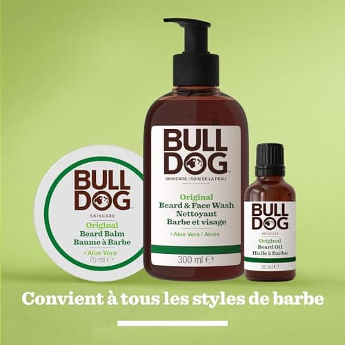 Bulldog SKINCARE Nettoyant 2 en 1 Barbe et Visage pour hommes, 300ml, enrichi à l'aloe vera, pour tous les types de barbe, élimine la saleté et le sébum. - Image 6