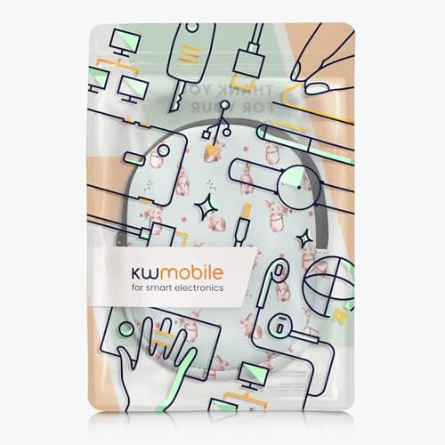 kwmobile Case Compatible with Sony WH-CH520 / WH-CH510 / MDR-ZX110 Soft Neoprene Protective Case for Headphones 21.5 x 16 cm White / Brown / Green Grey - Image 8