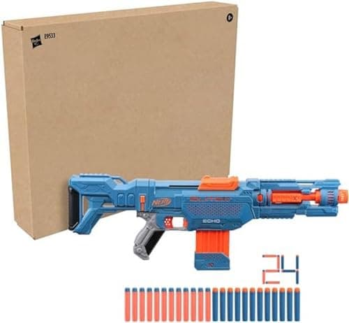 Nerf Elite 2.0, Echo CS-10 blaster, 24 Nerf darts, 10 dart charger, removable stock and gun extension, 4 tactical rails - Image 3