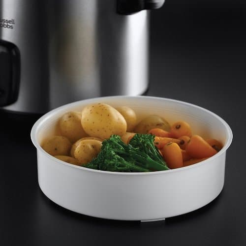 Russell Hobbs Rice Cooker [Large Capacity] Stainless Steel (1.8L, 10 Servings, Rice Spoon & Pod Incl., Auto Stop & Keep Warm, Also Ideal for Vegetables/Fish Etc., Non-Stick Bowl) 19750-56 - Image 6