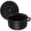 Staub 1102825 Round Casserole Dish 7 QT - Matt Black 28 cm - Image 5