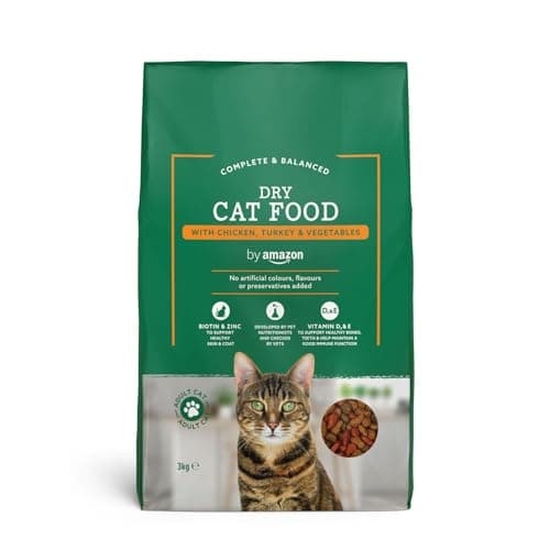 by Amazon - Croquettes complètes pour chats adultes au poulet, dinde et légumes, 3kg, lot de 1 - Image 2