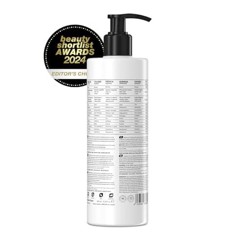 Après-shampooing à la Biotine pour les Cheveux, Collagène, Huile d'Argan, Huile de Jojoba et Huile de Macadamia avec 18 Vitamines pour les Cheveux I Prévient et aide à réduire la chute XXL 400 ml - Image 3
