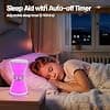 AFEXOA Luminous Alarm Clock, Digital Alarm Clock with Multi-coloured Night Light, 5 to 90 Minutes Hourglass Timer, Morning Alarm Clock with Snooze Function and 7 Ringtones, Dimmable Bedside Lamp for - Image 5