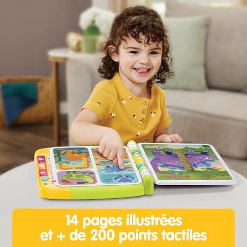 VTech - The Big Interactive Dinosaur Book, Magic Sound, Children's Touch Book, Educational Toy Dinosaur, 14 Illustrated and Interactive Pages, Gift for Children from 3 Years Old - Image 5