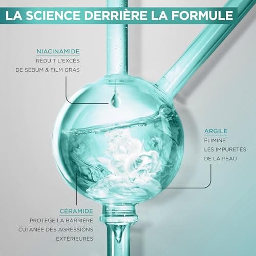 Garnier Pure Active - Gel Nettoyant Moussant - Purifie, Hydrate & Élimine Les Impuretés - Acide Hyaluronique, Céramide, Argile - Vegan & Cruelty Free - Tous Types de Peaux - 250 ml - Image 7